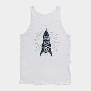 Reach for the Stars, Black Design Tank Top